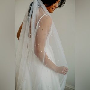 Bridal Pearl Veil